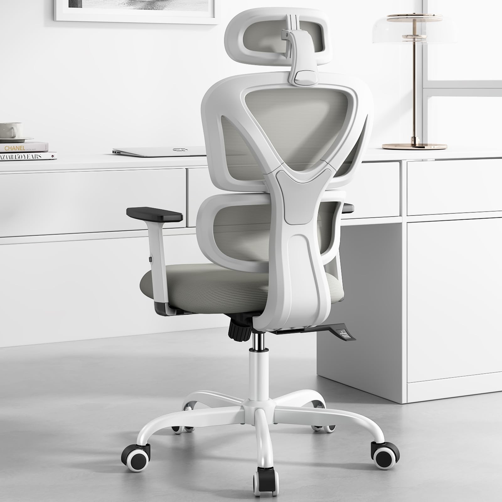 SYTAS ERGONOMIC OFFICE CHAIR, HIGH BACK COMPUTER DESK LUMBAR