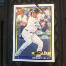 2026 Topps Series 1 - CHRISTIAN YELICH #T91-83 - 1991 Anniversary Brewers