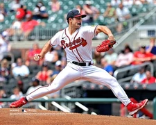 Spencer Strider Atlanta Braves Unsigned Pitching Horziontal Photo