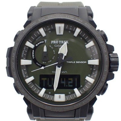 Casio Protrek PRW-61Y-3JF Triple Sensor Ver 3 Solar Radio Watch Used