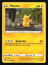 Pikachu (Cosmos Holo) 027/078 Pokemon GO Promo Pokemon Card