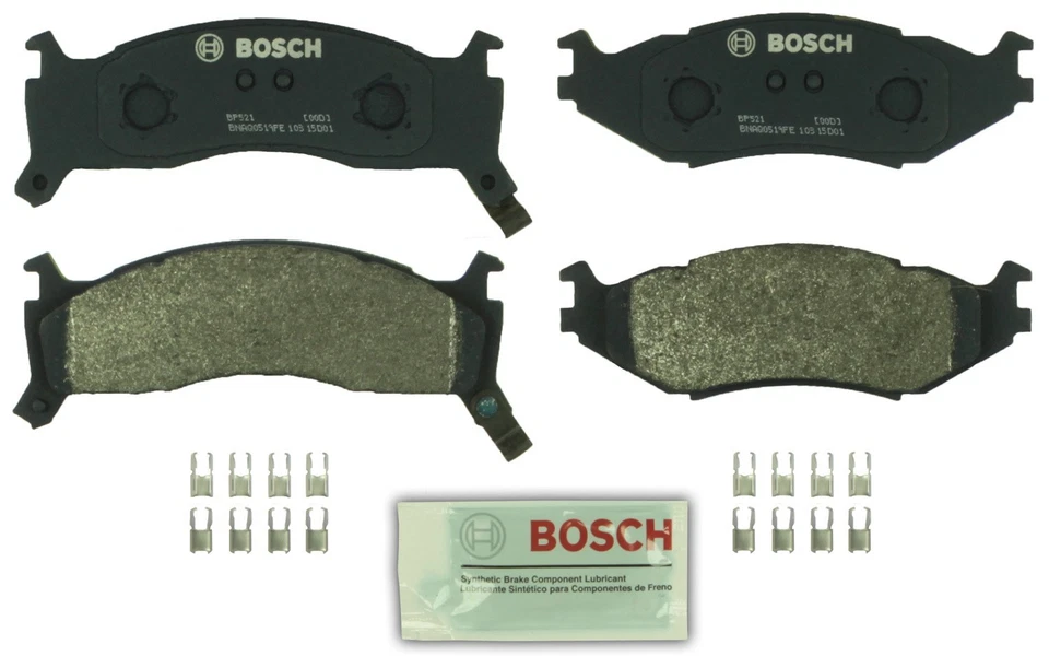 Juego de pastillas de freno de disco delanteras Bosch BP521 para Dodge Caravan Shadow Dynasty 90-95 Foto 3 de 4