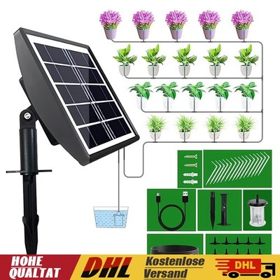 Solar Powered Plant Watering System Automatic Garden Irrigation Technology
