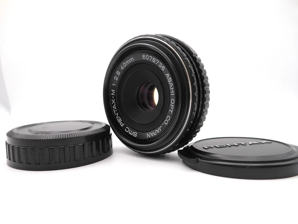 [N Como Nuevo] SMC Pentax-M 40 mm f/2,8 Gran Angular Panqueque MF K Montaje de JAPÓN Foto 2 de 4