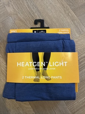 Marks and Spencer Men s Pack Of 2 Thermal Long Pants Heatgen Light Size M