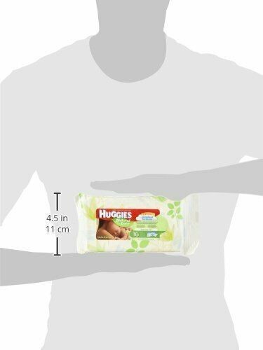 Huggies Natural Care Sensitive Baby Wipes Plant-Based Fragrance Free 16 Count - 第 3/3 張圖片
