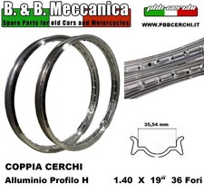 COPPIA CERCHI ALLUMINIO 140 X 19 36 FORI ADATTABILI A LAVERDA 100 (191436)