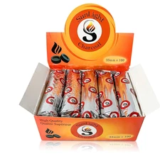 Pack of 100 Quick Light Charcoal Tablets for Incense 33 mm Resin Burner Rolls