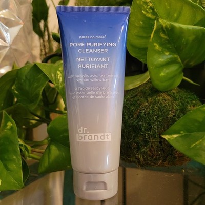 DR. BRANDT Pores No More Face Cleanser Gel Wash Facial Pore Minimizer Detox NEW