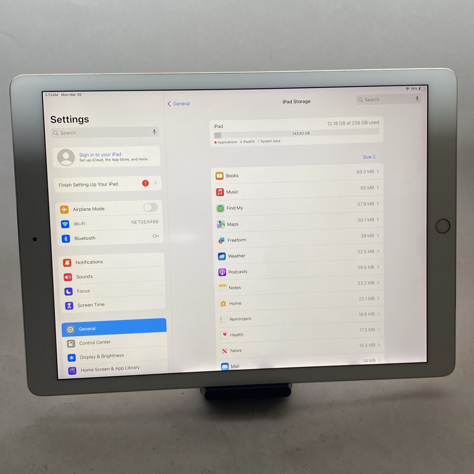 Apple iPad Pro 12.9 in 2nd Gen Wi-Fi 256GB MP6J2LL/a Gold READ