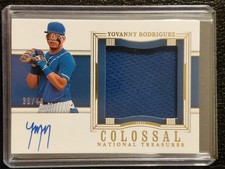 2024 Panini National Treasures Colossal Yovanny Rodriguez Patch Auto /49