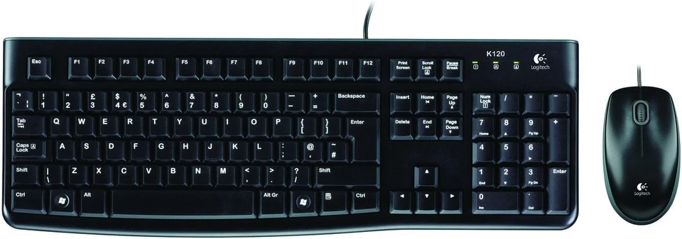 Logitech MK120 Wired Keyboard and Mouse Combo for Windows, QWERTY Spanish Layout - Image 2 of 4