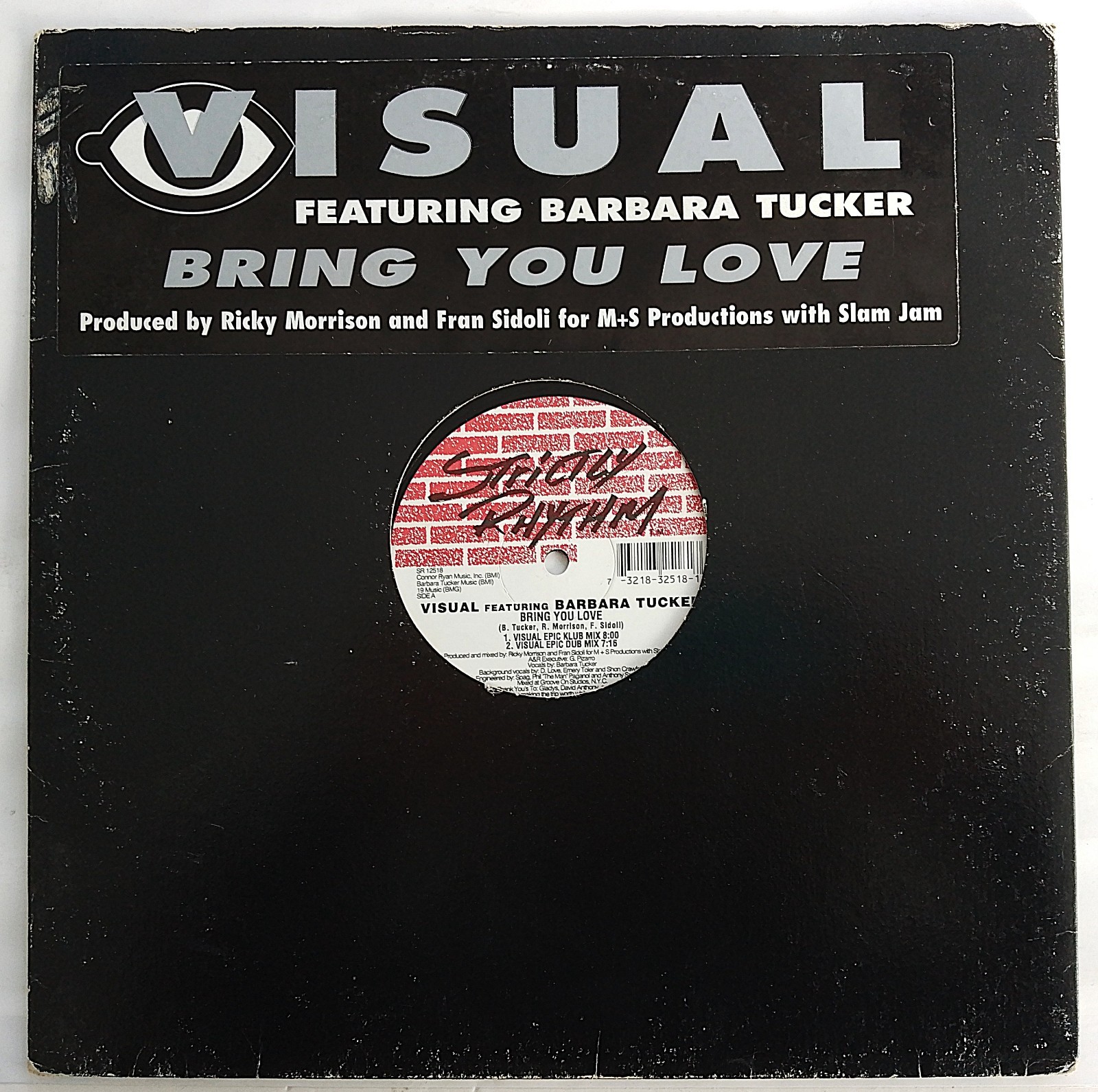 VISUAL feat. BARBARA TUCKER - BRING YOU LOVE 12"" VINYL 1997 SR12518 *VG/G*
