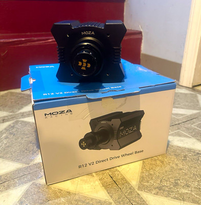 MOZA R12 V2 Direct Drive Wheel Base Black USB Wired Force Feedback for PC