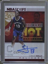2016 Panini NBA Hoops Hot Signatures Rookies Red 12/25 Cheick Diallo Auto 0q0m