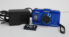 Nikon Coolpix S31 Blue Waterproof Shockproof 10.1MP 3x Zoom Digital Camera
