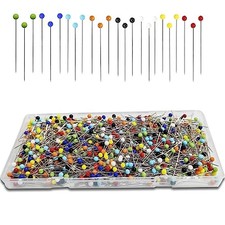 600PCS Sewing Pins Upgraded , 1.5 inch Straight Pins with A 600 Pcs Colorful