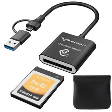 CFexpress Type B Card Reader USB 3.2 Gen 2 10Gbps Type C and USB A 2-in-1