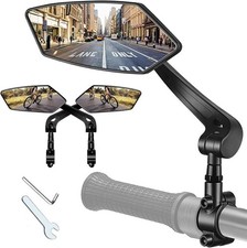2PCS Cycling Bike Handlebar Mirror 22-25mm For Mountain Road Bike E-Bike Scooter