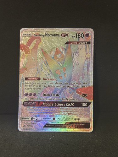 Pokemon TCG Dawn Wings Necrozma GX (Secret Rare) 161/156 Sm-Ultra Prism Holo