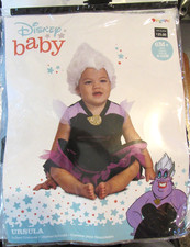 NEW Disney Baby URSULA The Little Mermaid 3 pc Dress Up Costume 6-12 Months