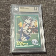 1989 SCORE #239 BRIAN BOSWORTH SEAHAWKS Beckett 9.5