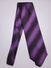 Kenneth Cole Mens Formal Necktie 57"Lx4"W Purple Neck Tie