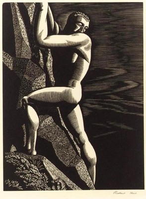Mountain Climber Rockwell Kent 1933 VINTAGE art print antique painting