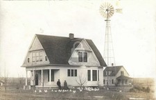 Residencia Woodmanse Mogul Molino de Viento RPPC Foto Postal COPIA