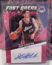 John Stockton /15 Auto Fast Break Utah Jazz NBA