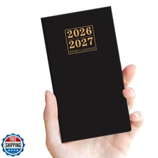 2026-2027 Pocket Calendar for Purse – Monthly Planner from Januar
