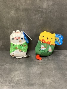 Cats vs Pickles Beanbag Holiday Plush Toys #448 & #450 with Tags 4 inch Toys