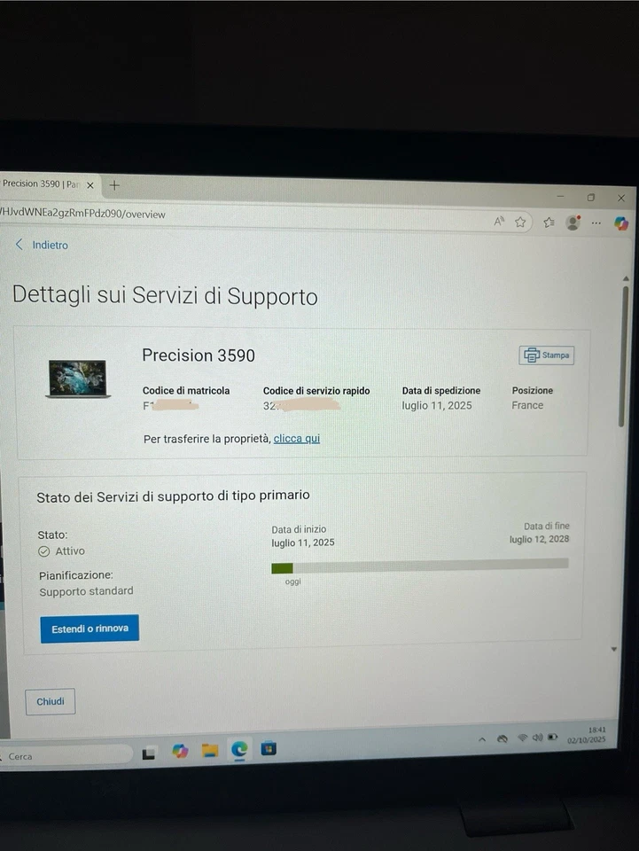 DELL PRECISION 3590 WORKSTATION MOBILE 15.6" INTEL CORE ULTRA 7 155H RAM 32GB-SS - Immagine 4 di 4