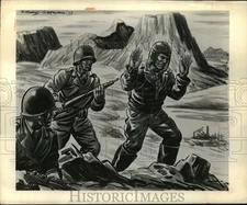 1946 Press Photo German Prisoner Rold Sensse Was Discovered In The Operation