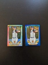 (2) 2014 CHRIS FLEXEN Bowman 1st First BLUE /250 + Silver Refractor /500 BCP22 