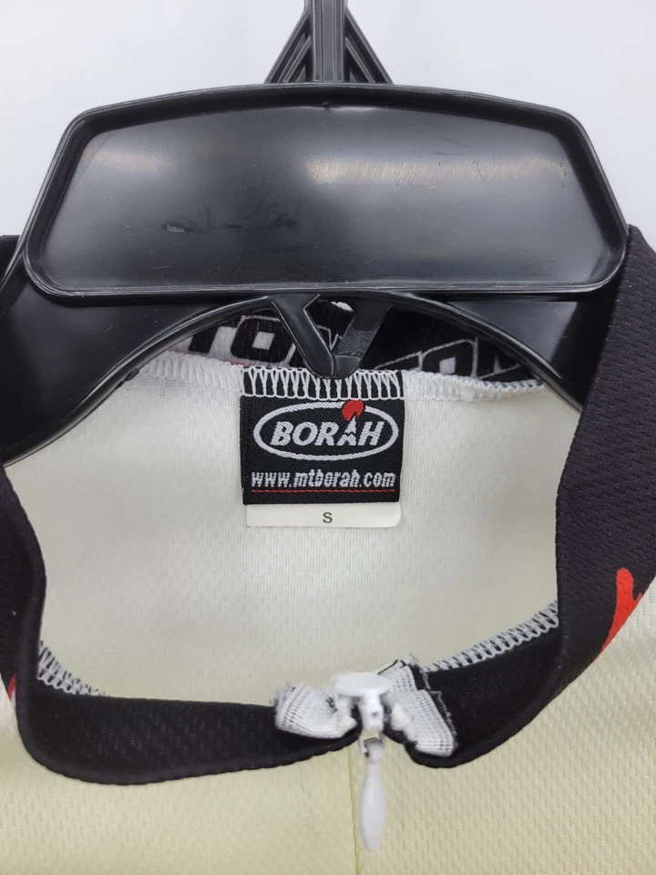 Camiseta deportiva de ciclismo Borah para mujer pequeña amarilla negra con cremallera manga corta Foto 3 de 4