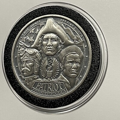 ANTIQUED World War I Patriot Series Coin 1 Troy Oz .999 Fine