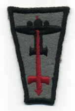 Vintage British 1st Anti-Aircraft Division Patch WWII Air Defence