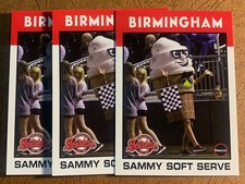 SAMMY SOFT SERVE Birmingham Barons Mascot 3 card lot
