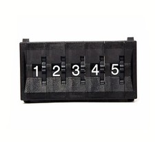 1set Thumbwheel BCD Switch 5-Digit  Cap TF41 GTF411221 0 9 Scale H 24mm Hampolt