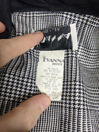 Evanna Vintage 1970s Double Breasted Corporate Grunge Pinup Midi Dress Petite 14 - Bild 5 von 7