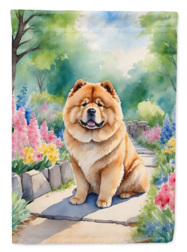 Chow Chow Spring Path Flag Canvas House Size DAC6599CHF - Zdjęcie 1 z 4