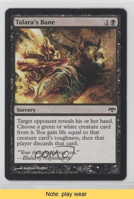 2008 Magic: The Gathering - Eventide Talara's Bane #47 READ 0l2