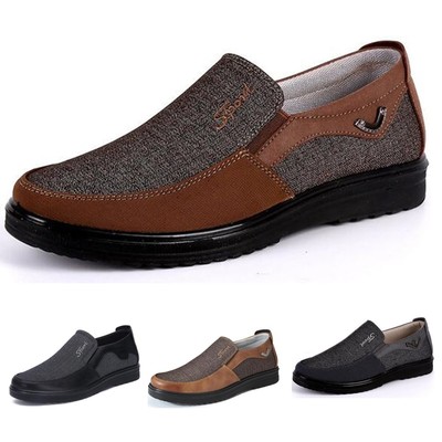 men large size old beijing style casual cloth shoes