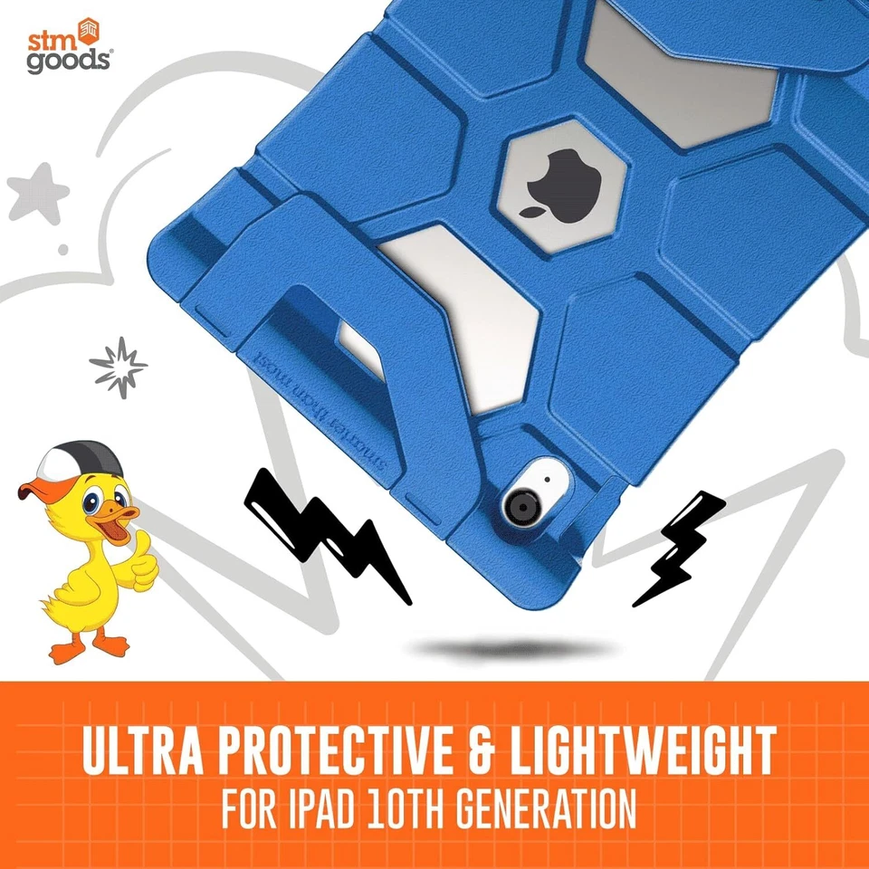 STM Goods Duxling iPad 10th Generation Case for Kids - Ultra-Protective, Blue - Image 2 of 4