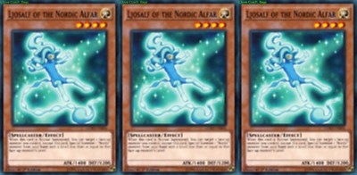 Ljosalf of the Nordic Alfar LEHD-ENB06 X 3 Mint YUGIOH Effect Monster