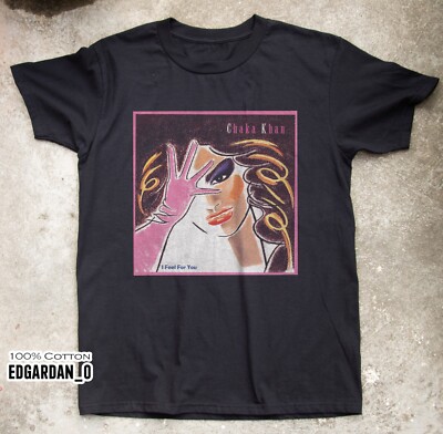 Chaka Khan I Feel for You Album Cover Black Unisex T-shirt S-5XL
