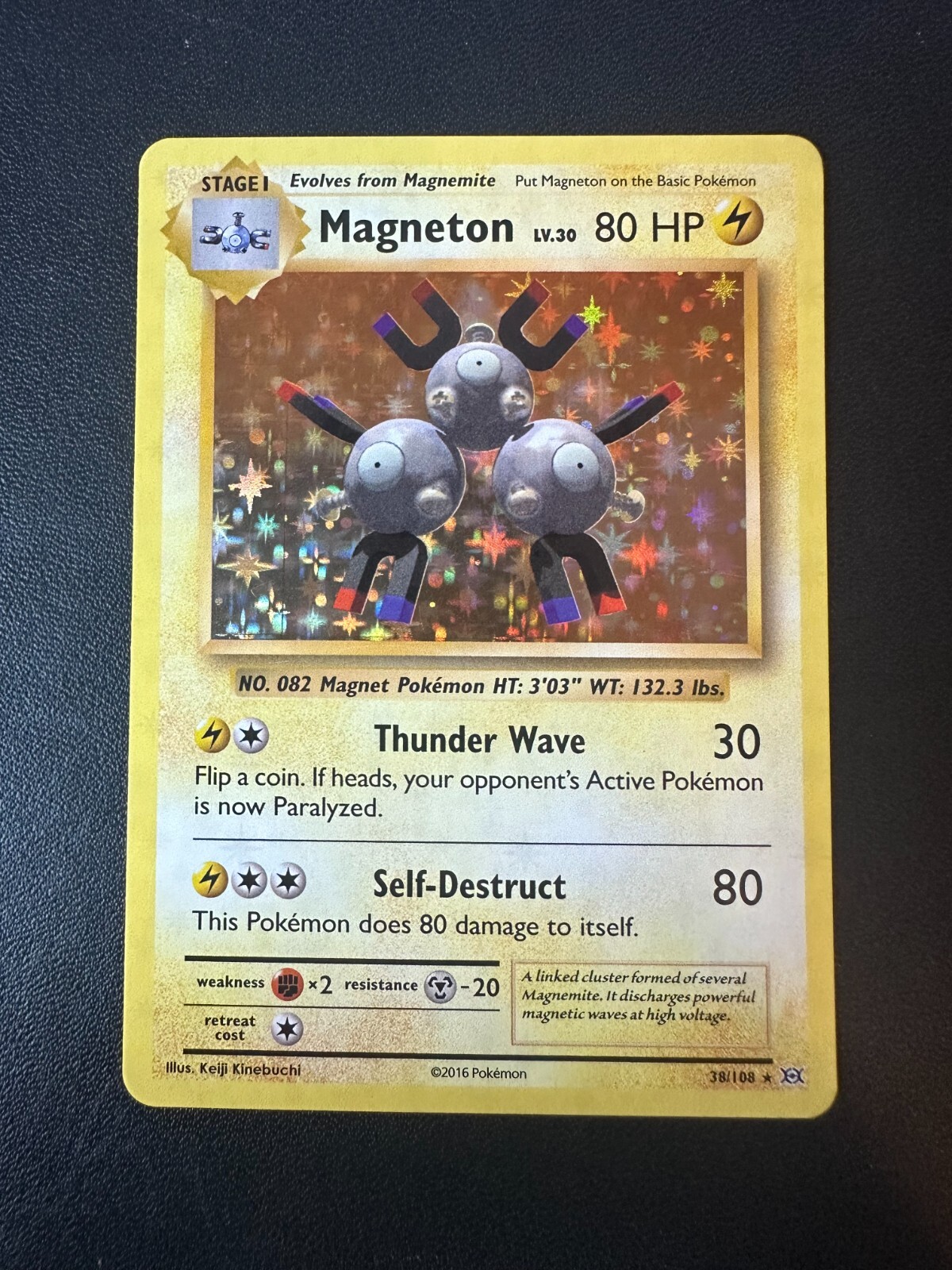 Magneton 38/108 XY Evolutions Holo Rare Pokemon Card - LP 38/108