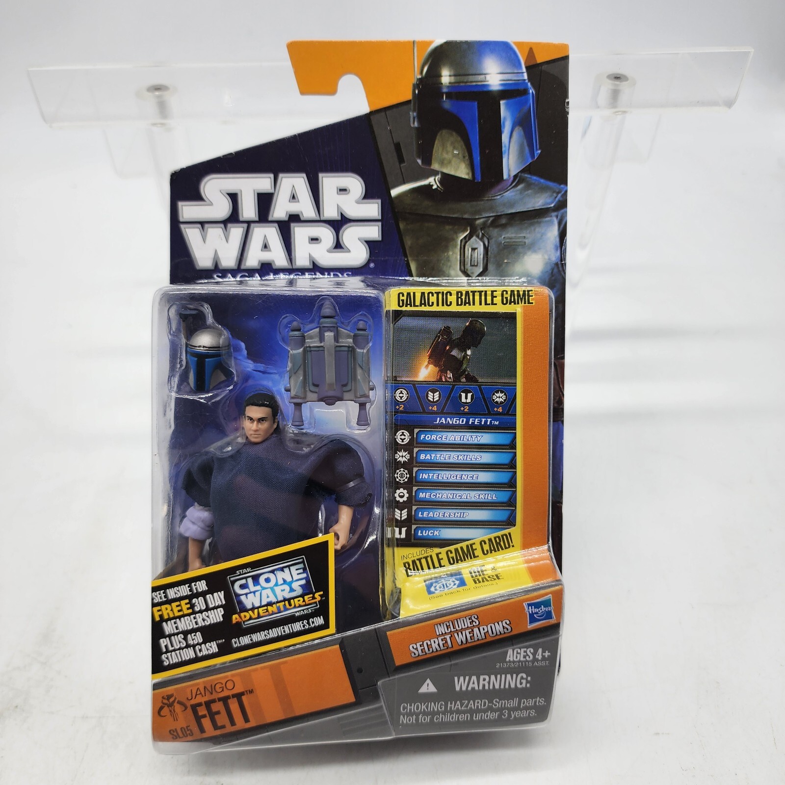 Jango Fett SL05 Star Wars Clone Wars Saga Legends Galactic Battle Action Figure Sealed