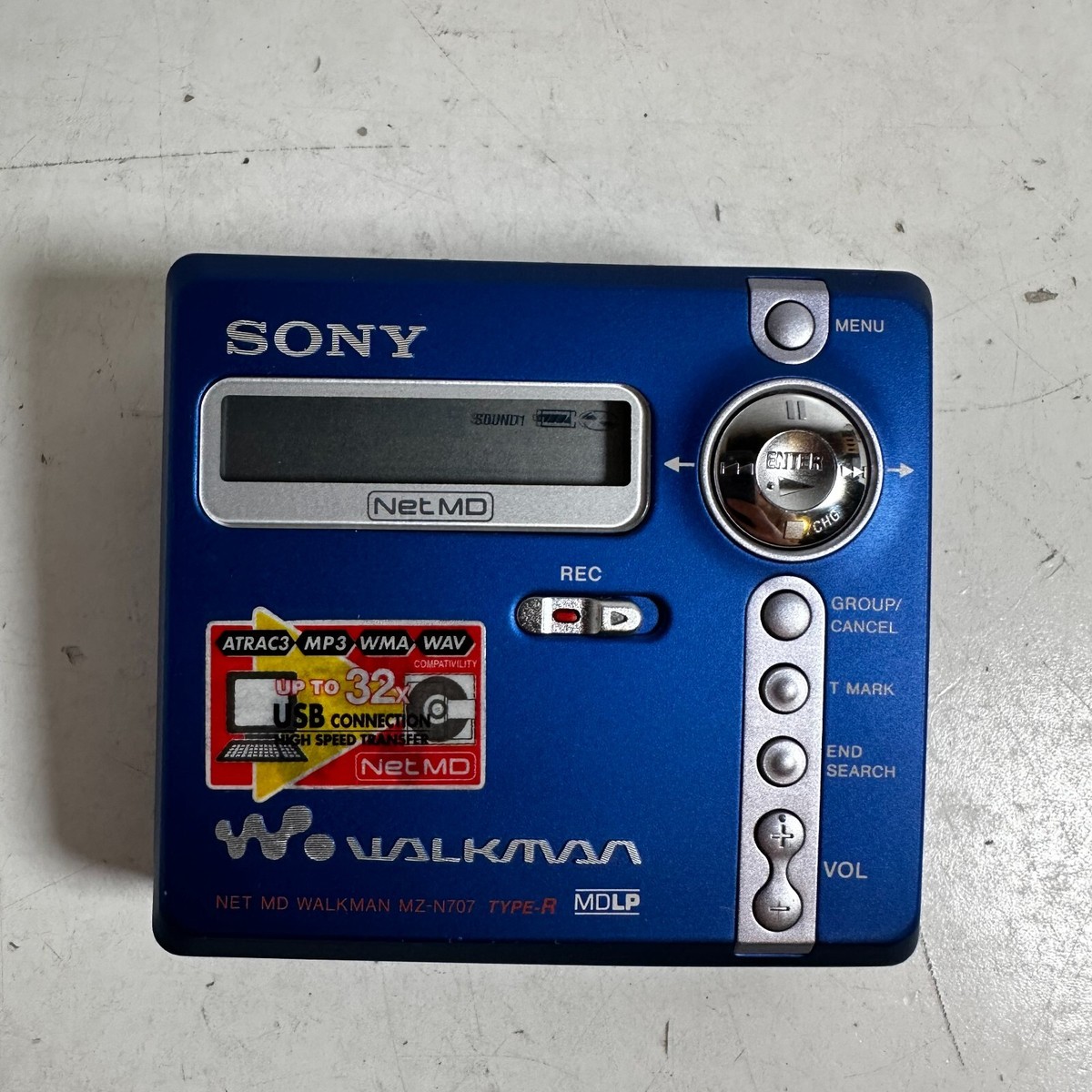 SONY MD WALKMAN MDプレーヤー SHARP Panasonic Sony MD Walkman MZ-E25 Silver Minidisc Player w/ RM-MZ35